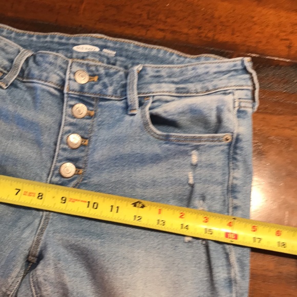 Old Navy Rockstar Super Skinny Button Up Jeans - Picture 7 of 9